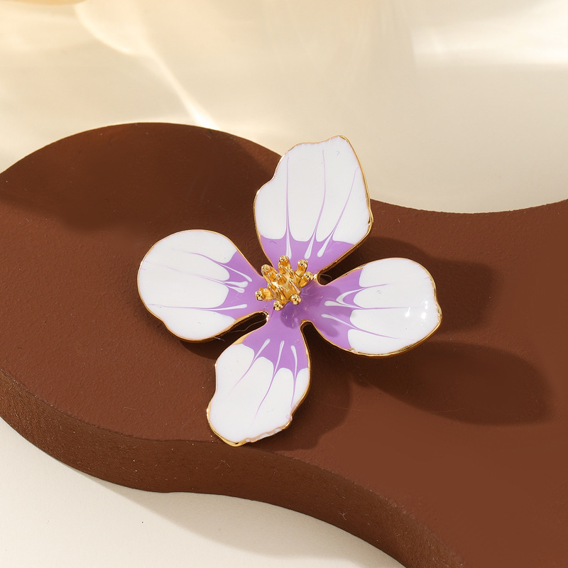 Enamel Flower Brooch, picture 11 of 12