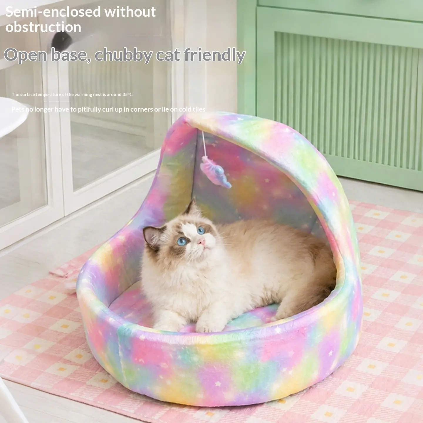 Starry Sky Moon Cat Bed