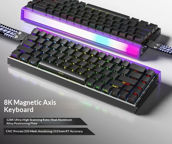 Aluminum-block Magnetic-axis Keyboard And Mouse Set For FPS Gaming Wired 6