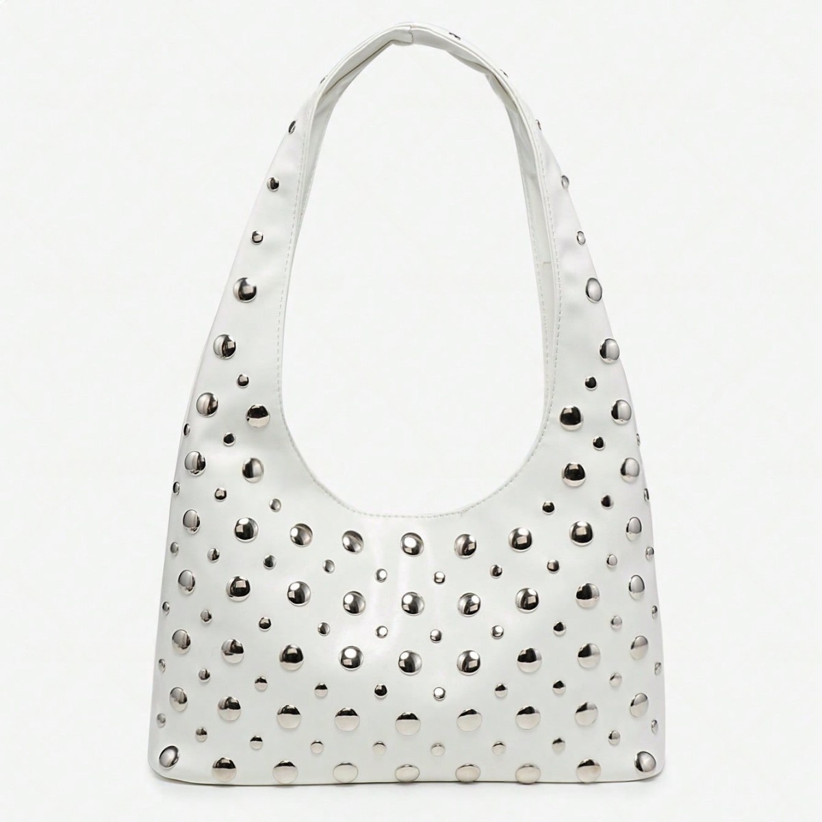 Faux Leather Crescent Shoulder Bag, picture 4 of 5