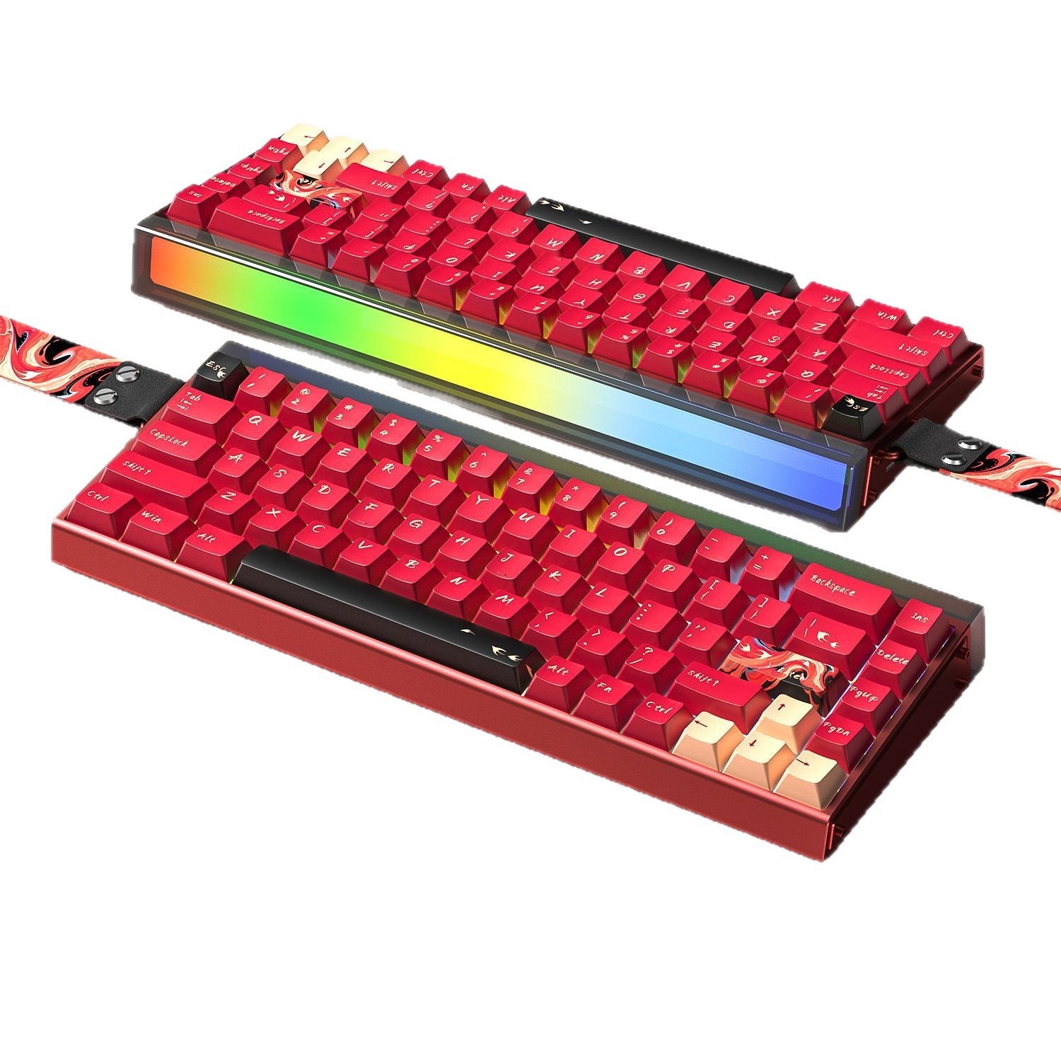 Aluminum-block Magnetic-axis Keyboard And Mouse Set For FPS Gaming Wired 8