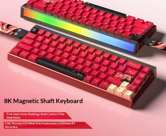 Aluminum-block Magnetic-axis Keyboard And Mouse Set For FPS Gaming Wired 3