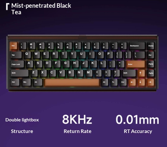 Three-mode Magnetic-axis Mechanical Gaming Keyboard For Esports 2
