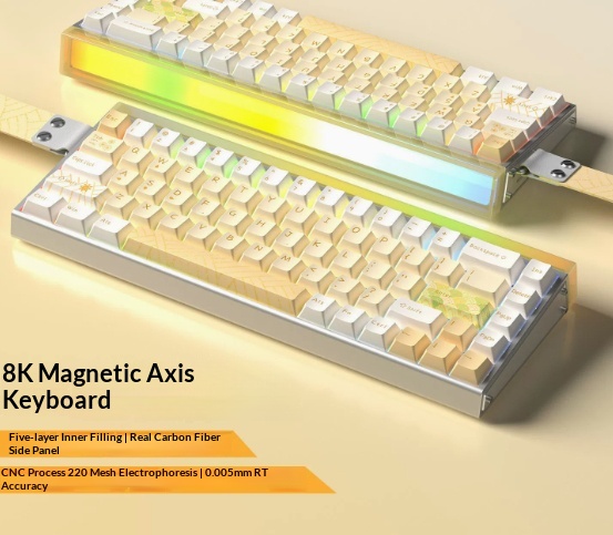 Aluminum-block Magnetic-axis Keyboard And Mouse Set For FPS Gaming Wired