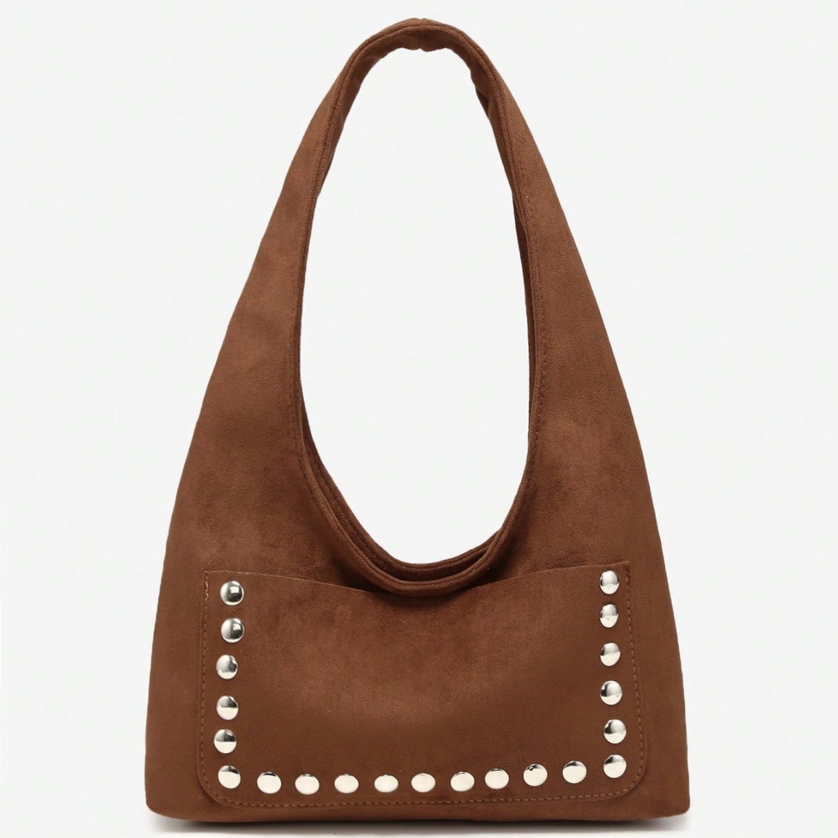 Faux Leather Crescent Shoulder Bag, picture 3 of 5
