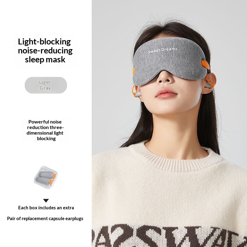Detachable, Split-Assembly 3D Noise-Reducing Sleep Mask With Strong Light Blocking