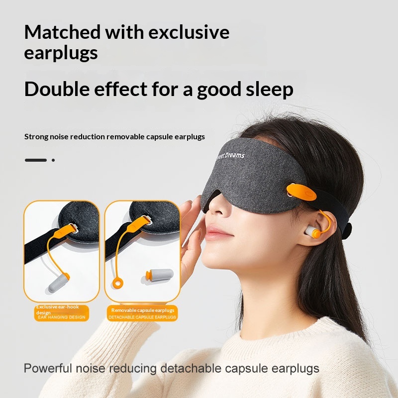 Detachable, Split-Assembly 3D Noise-Reducing Sleep Mask With Strong Light Blocking