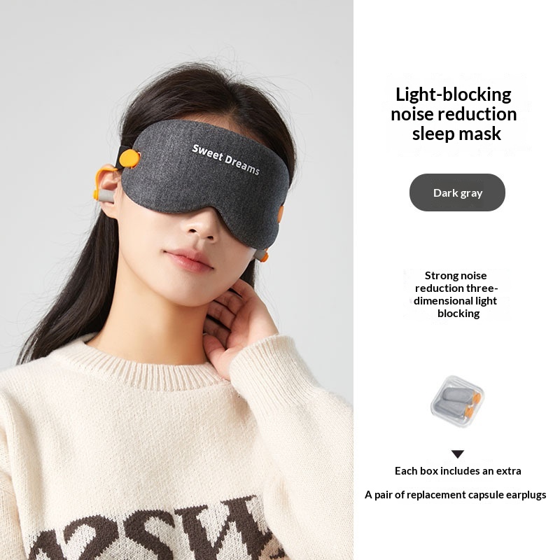 Detachable, Split-Assembly 3D Noise-Reducing Sleep Mask With Strong Light Blocking