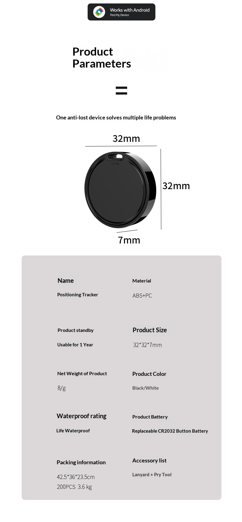 Google/Apple Tracker Anti-Loss Device - image 1