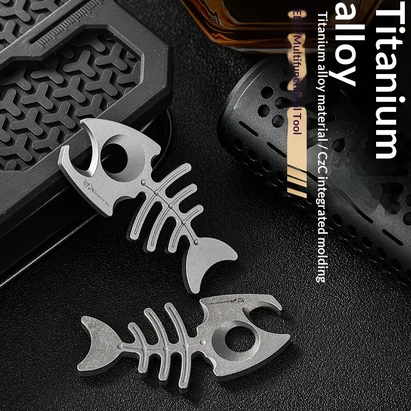 Titanium Alloy Keychain EDC
