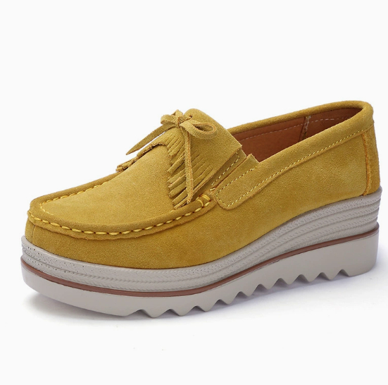 Womens Breathable Suede Slip On Sneakers
