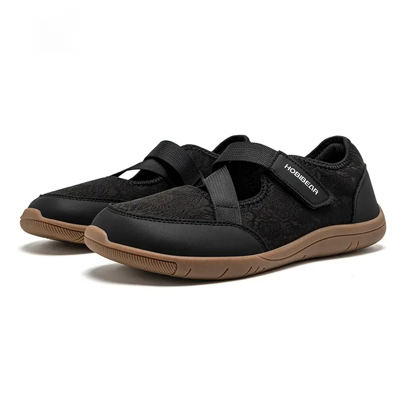 Breathable Lace Wide Toe Box Comfortable Barefoot-style Casual Shoes