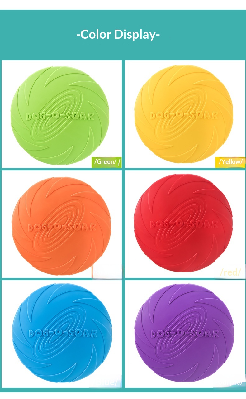 Dog-O-Soar dog frisbee toy anti-slip textured surface close-up