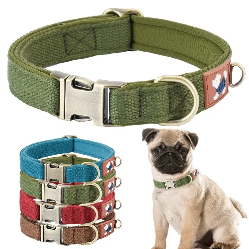Dog Collar Webbing With Space Cotton Lining