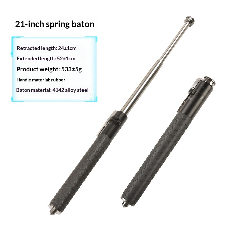 Automatic Spring-loaded Extendable Baton For Self-defense thumbnail 4