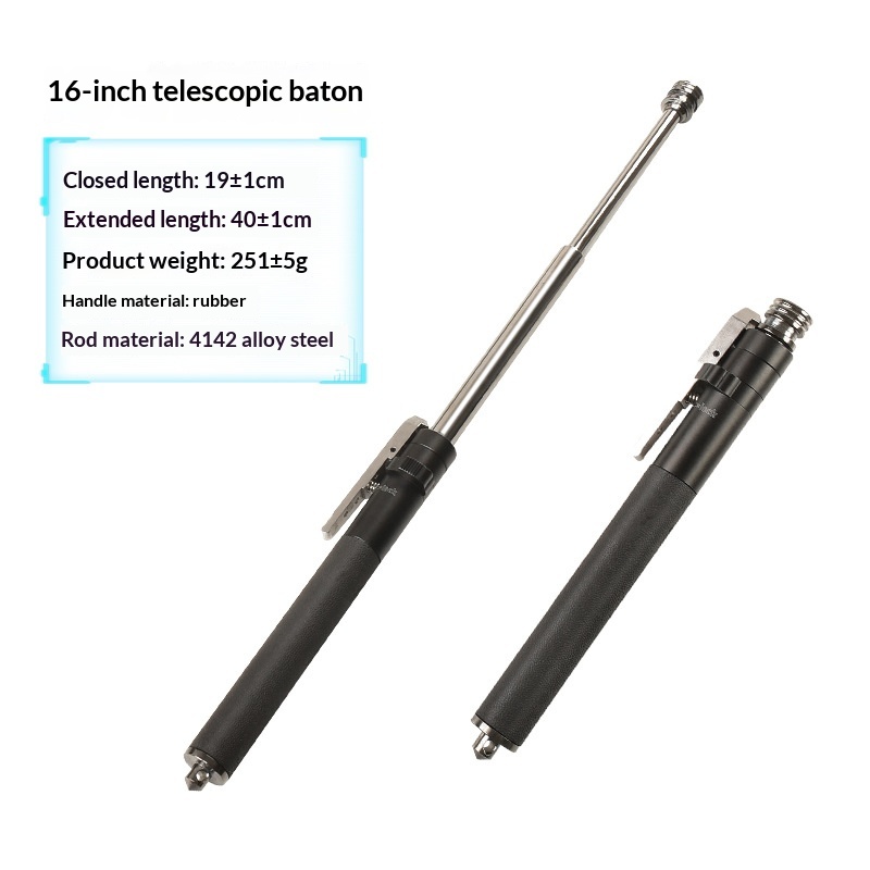 Automatic Spring-loaded Extendable Baton For Self-defense thumbnail 3
