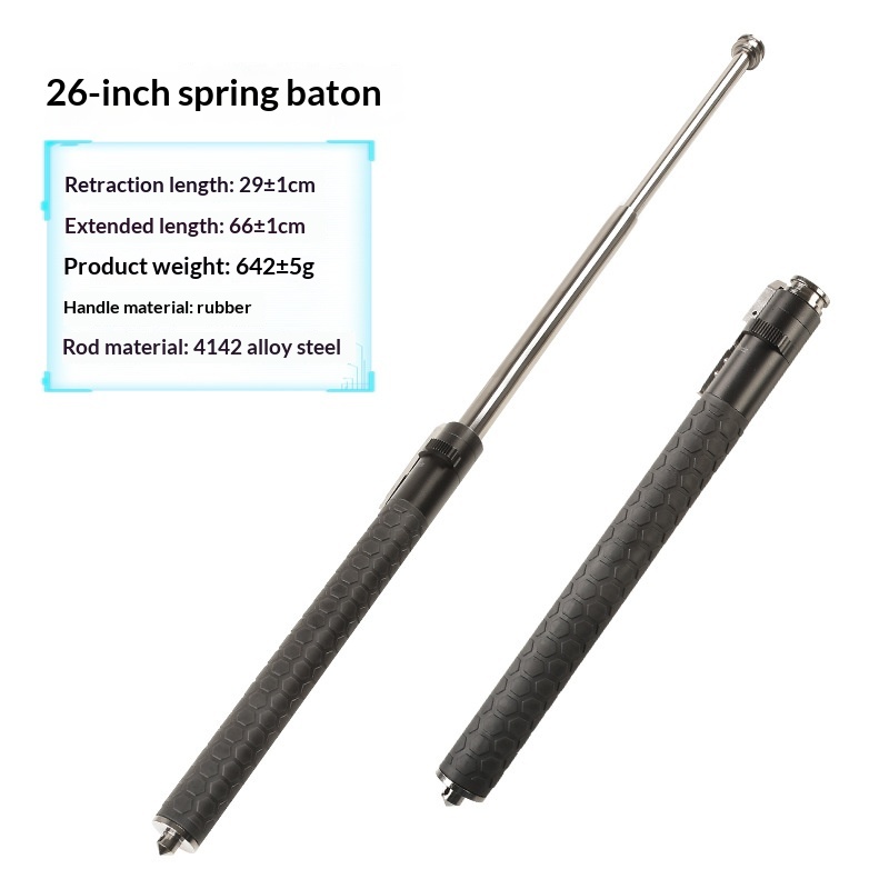 Automatic Spring-loaded Extendable Baton For Self-defense thumbnail 5
