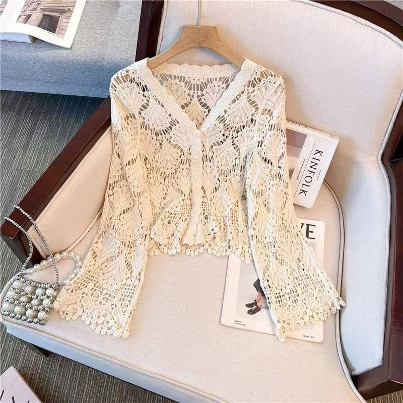 Womens Minimalist Versatile Mesh Long-sleeve Top