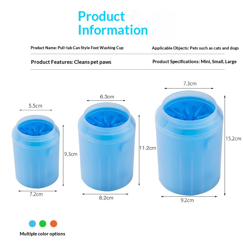 Portable, Simple Pet Cleaning And Grooming Foot-Washing Cup thumbnail 2