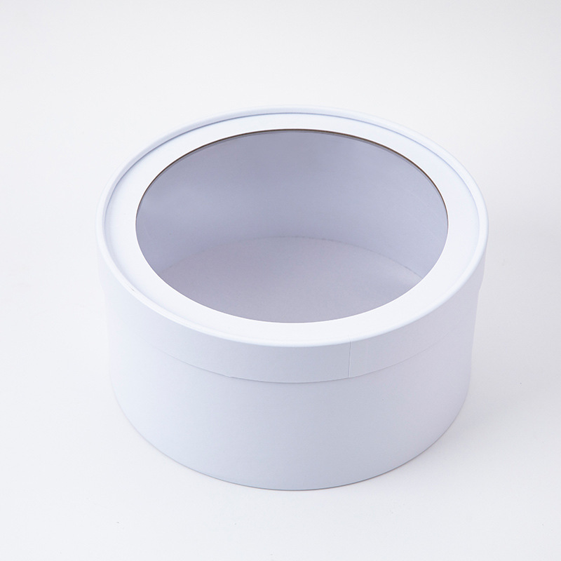 Round Clear Gift Box for Flowers