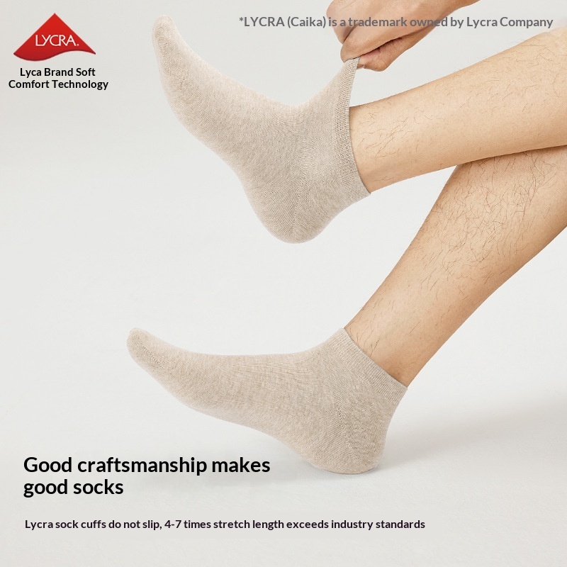 Pure Cotton Socks Summer Thin Style Mens And Couples Version thumbnail 3