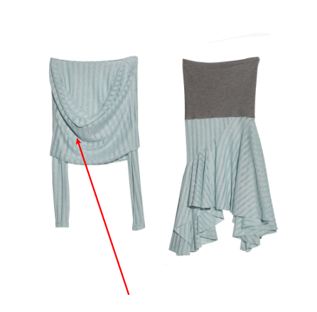 Romantic Mint Sea Salt Sheer Top With An Asymmetrical Skirt thumbnail 7