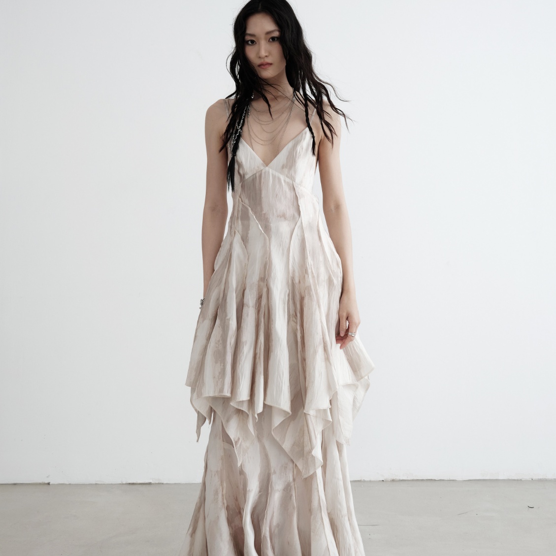 Flowy Camisole With An Asymmetrical Hem