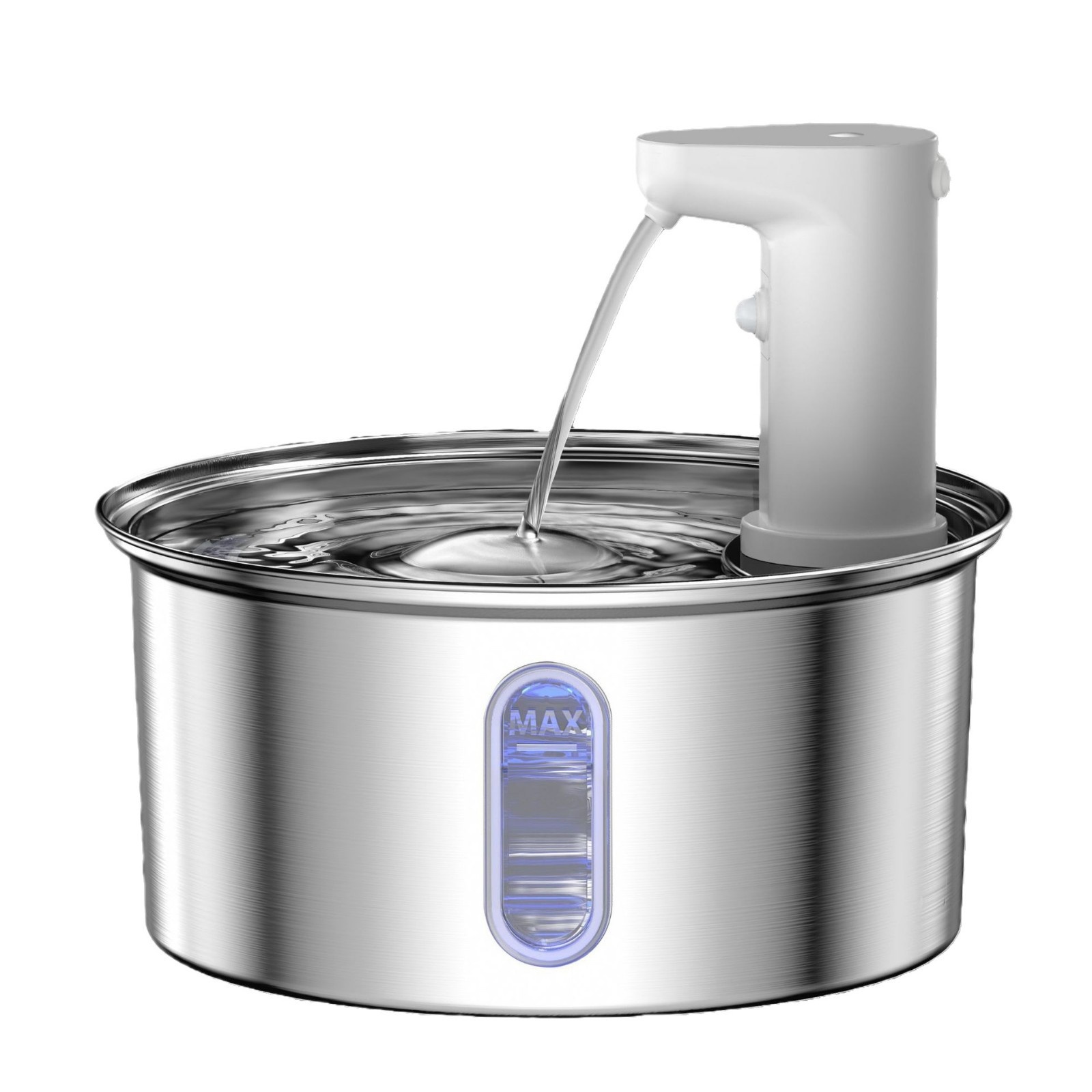 Round Stainless Steel Cat Water Fountain thumbnail 7