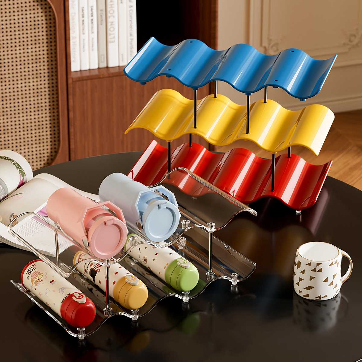 Stackable Water Cup Holder Household Insulated Cup Display Rack thumbnail 3