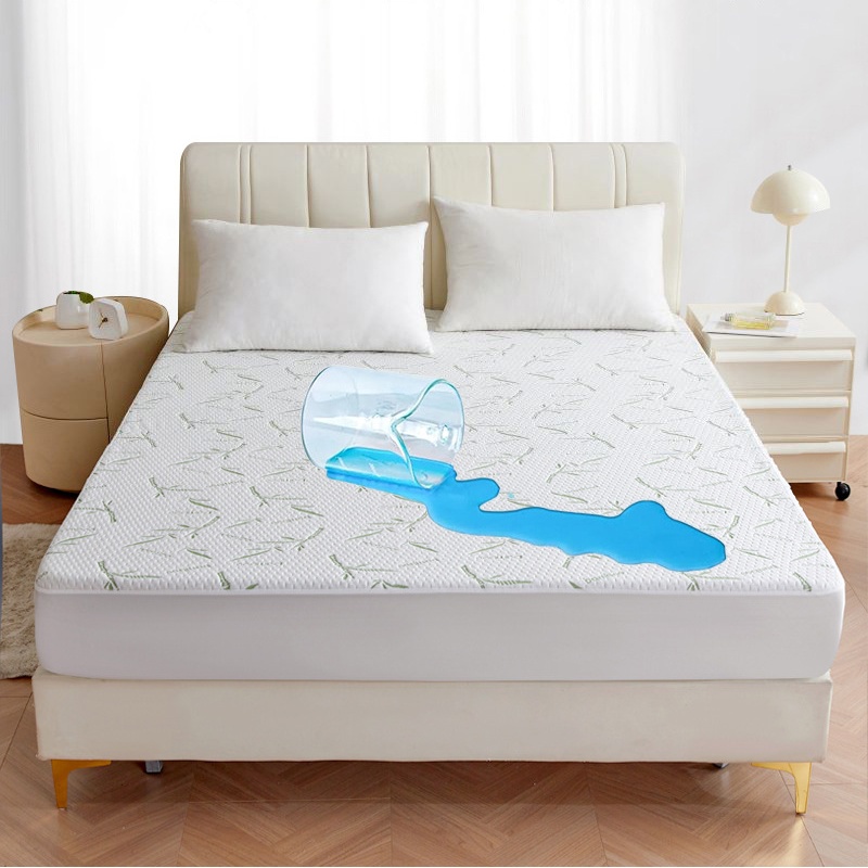 Bamboo Fiber Air-Layer Waterproof Fitted Sheet