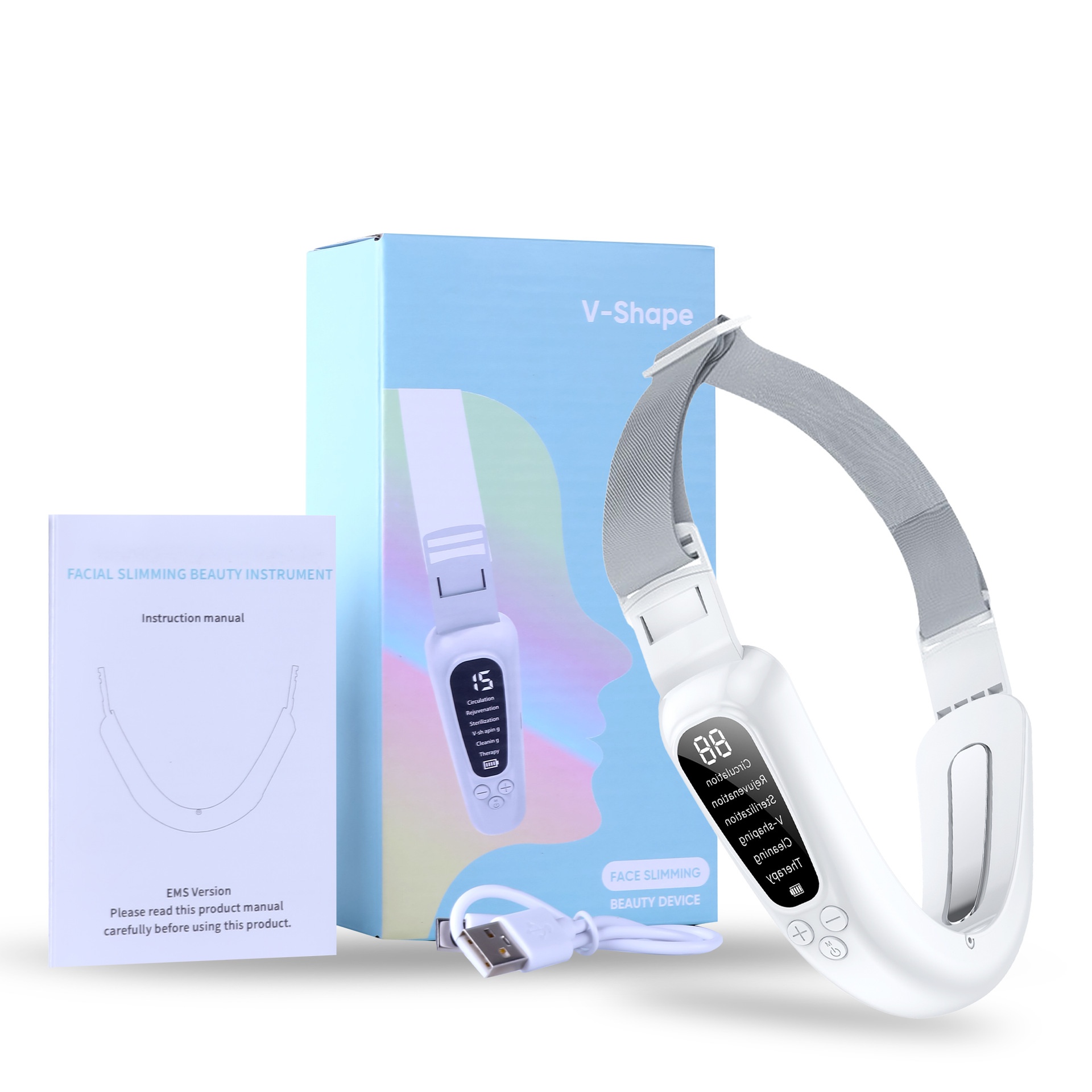 V Face Facial Slimming Mask With Microcurrent Multi Function Shape Face Lifting Device