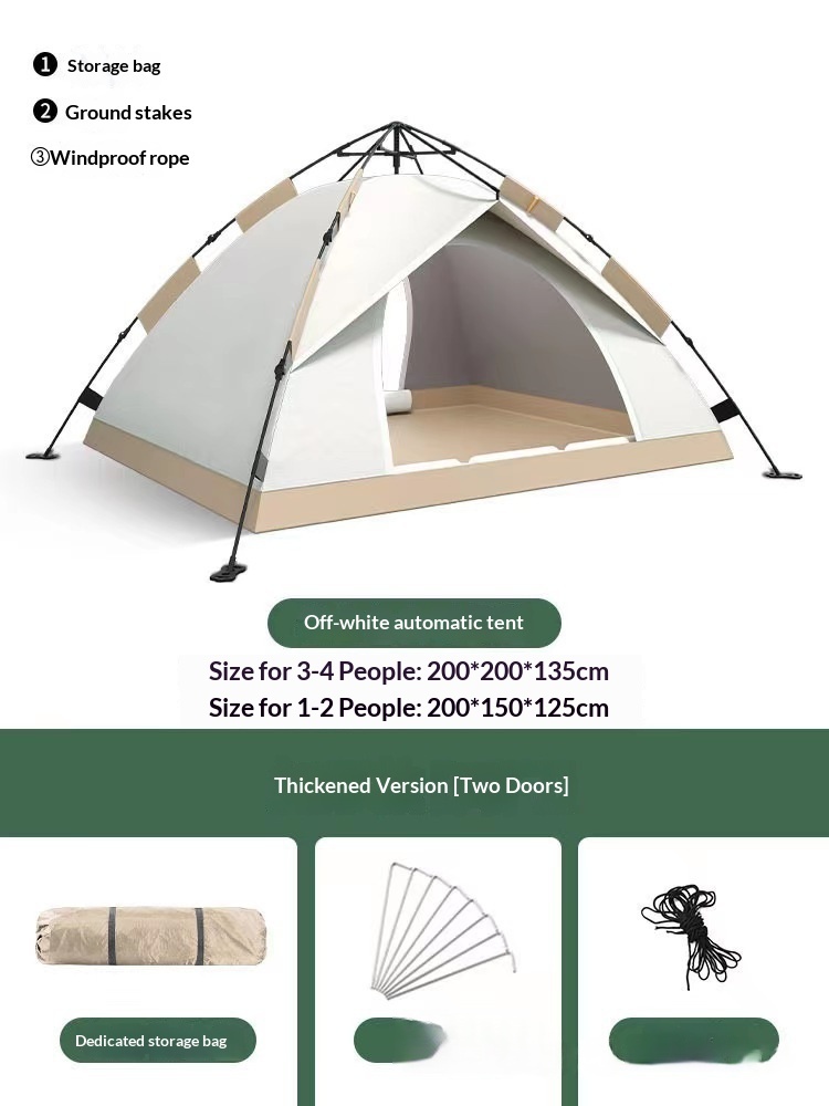 Outdoor Folding Tent, Portable Camping And Travel Tent