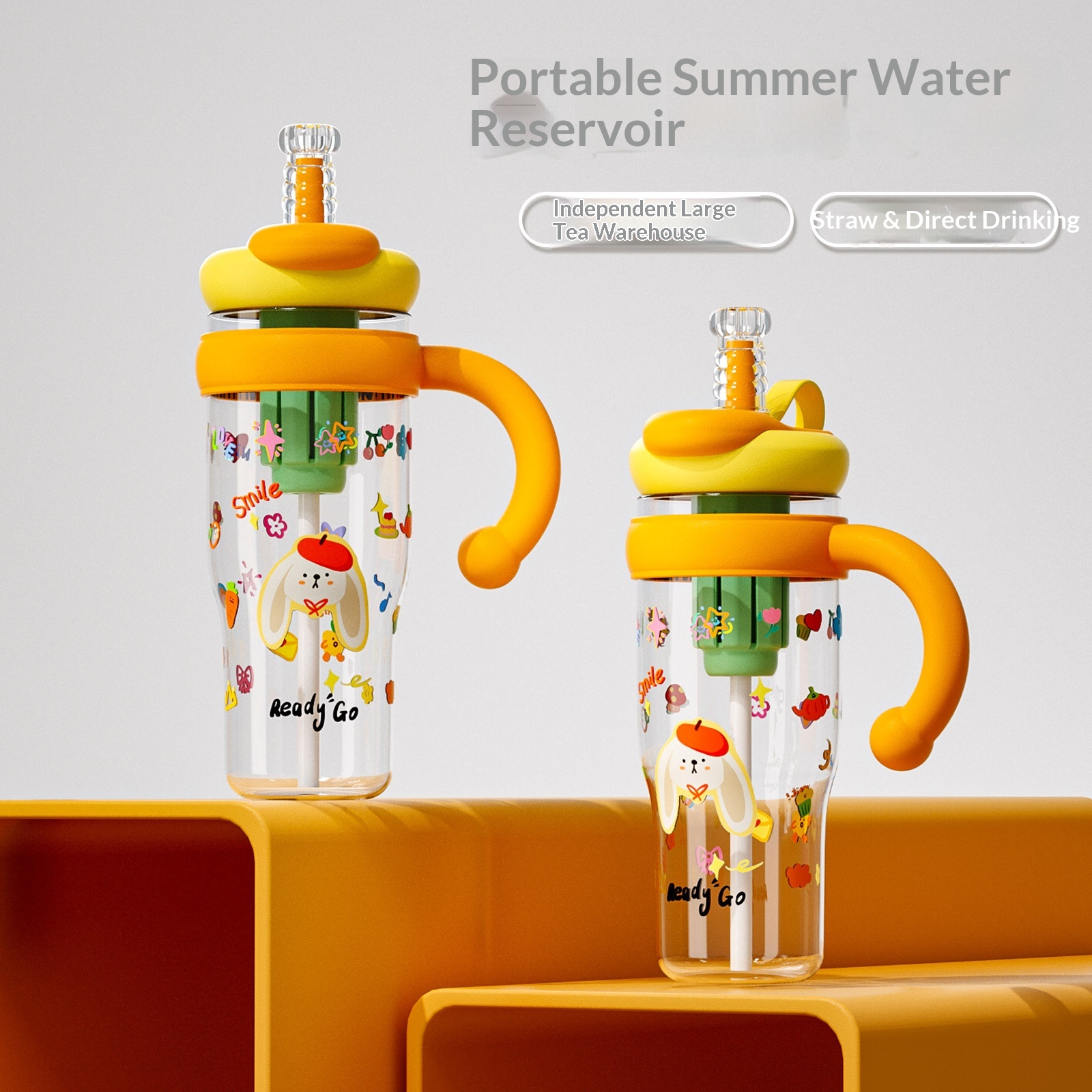 Ice-blended Straw Cup Jumbo Water Bottle — foto 7