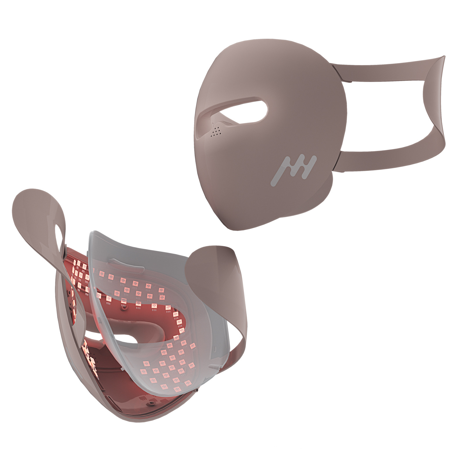 3D Facial Red-light Beauty Lamp Silicone Mask