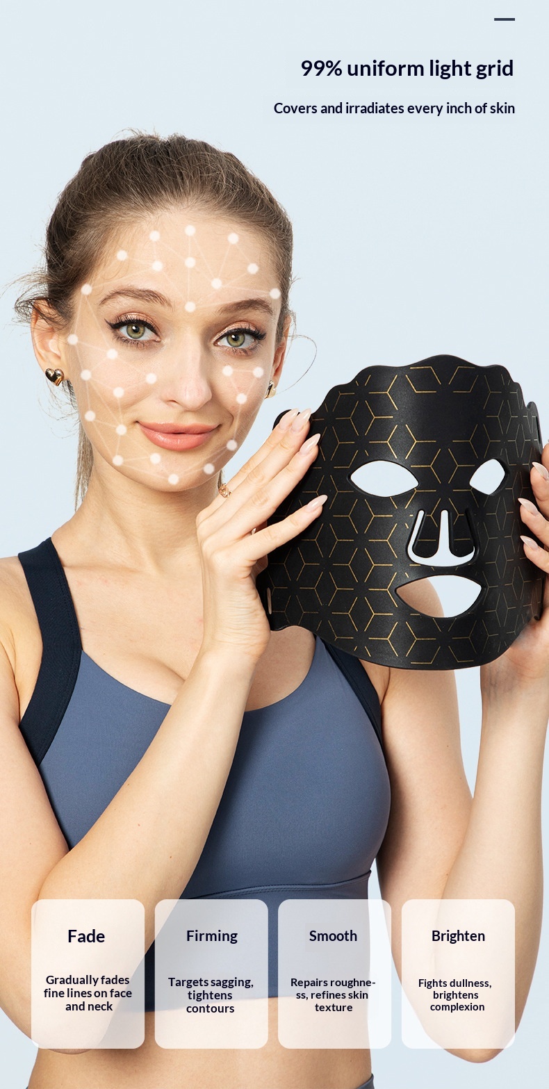LED Silicone 7-Color Mask Photon Skin-Rejuvenation Facial Device
