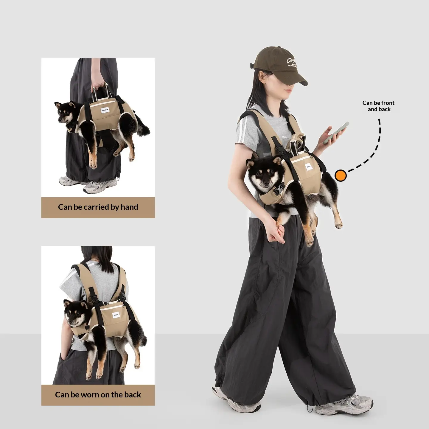 Outing Bag For Carrying Dogssmall To Medium-sized Breeds