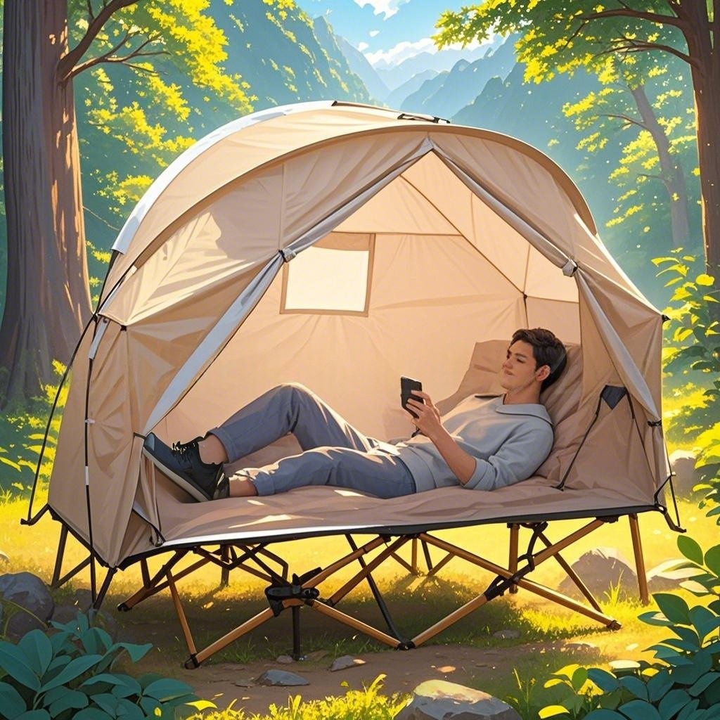 Single-person Backpacking Camping Tent Bed Not Included
