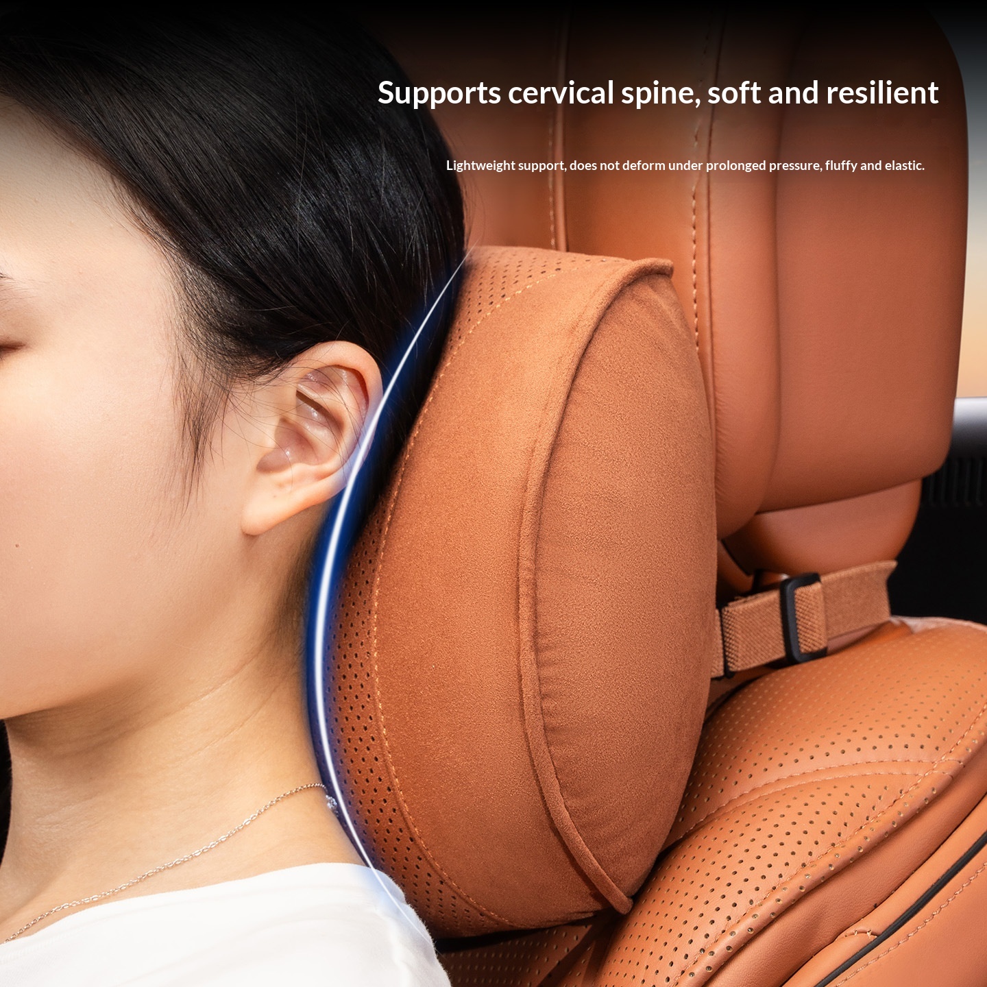 Bio-fiber Core Car Seat Lumbar Support Cushion Pillow