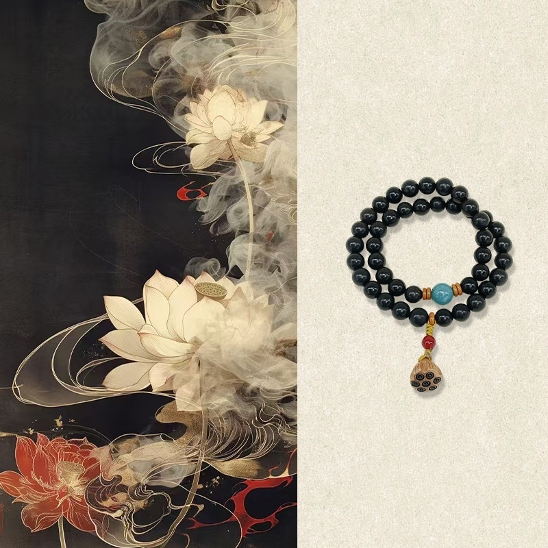 Handmade Traditional Incense Bead Bracelet Natural