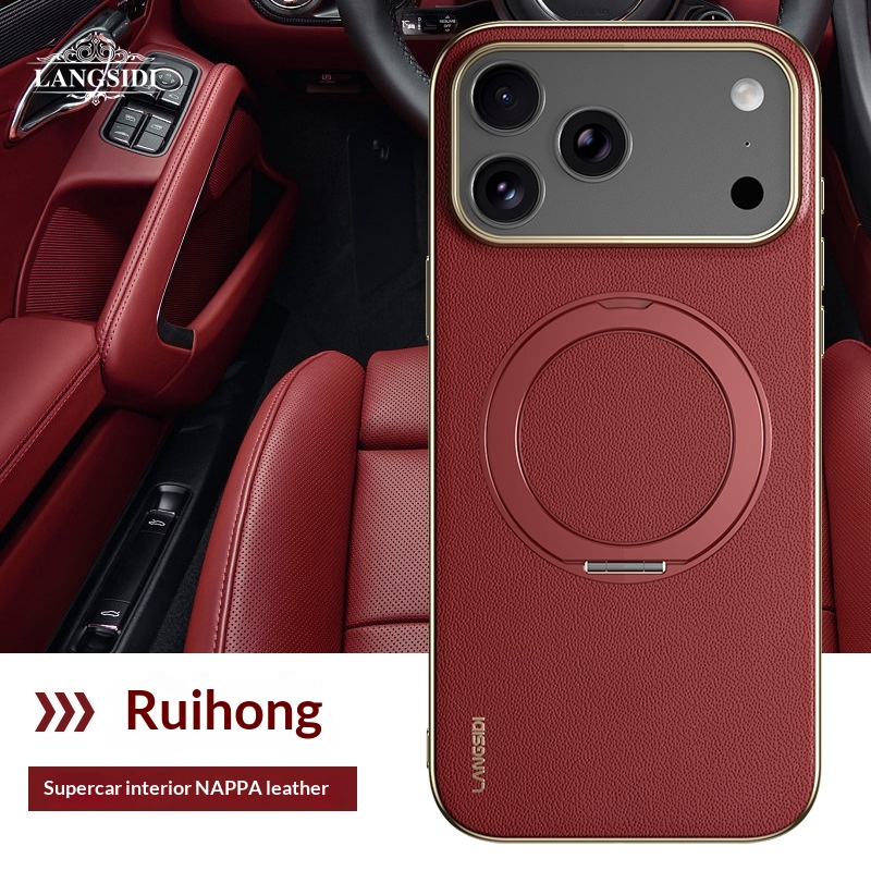 Electroplated Skin-effect Phone Case With Full-body Protection And A Built-in Stand 8