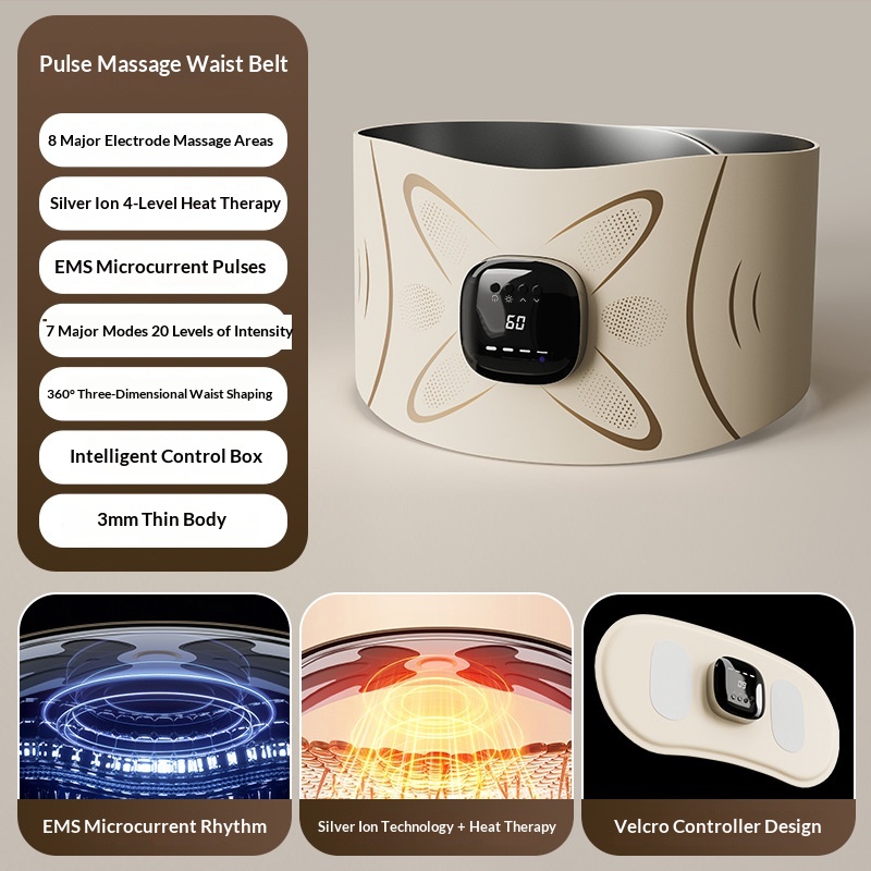 Low-Current Heating Lumbar Massage Device