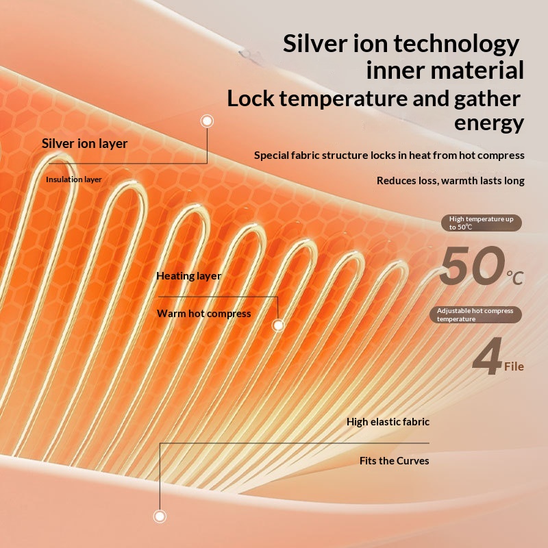 Low-Current Heating Lumbar Massage Device