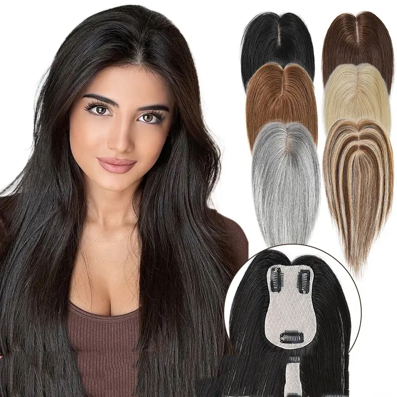 Womens Hair Extension Piece To Cover Gray