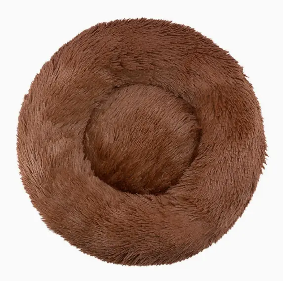 Plush Warm Dog Bed In Winter
