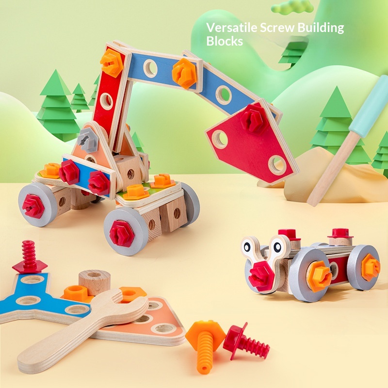 Multifunctional Assembled Screw-Tightening Building Block Toy