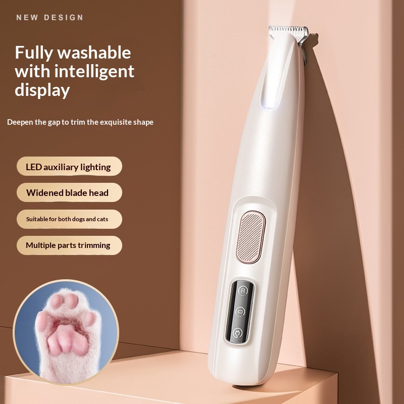 Waterproof Rechargeable Pet Hair Clipper For Cat Grooming