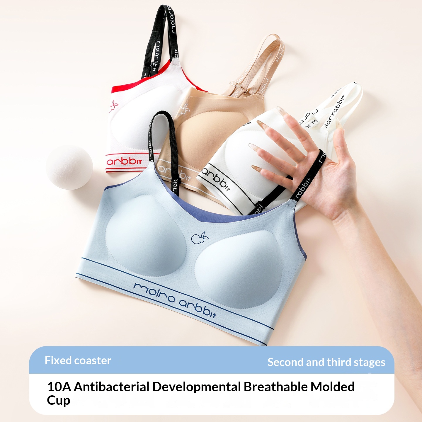 Strap Sports Shock-Absorbing No-Pinch Bra