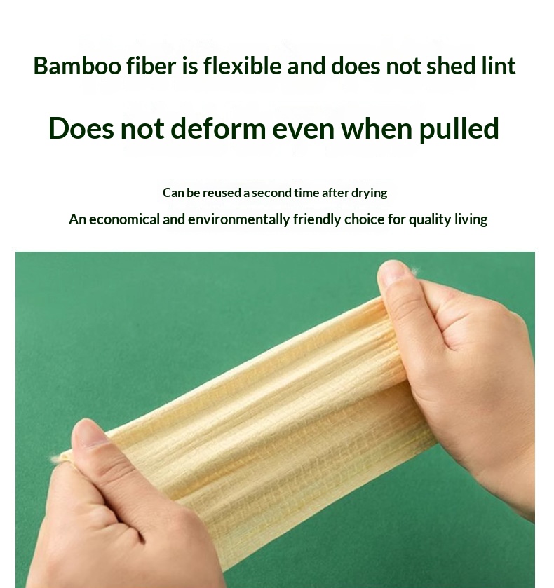 Bamboo-Fiber Disposable Face Towels | Soft, Eco-Friendly, XL Box — view 5