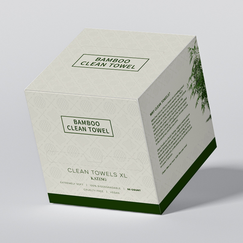 Boxed Bamboo-fiber Disposable Face Towels