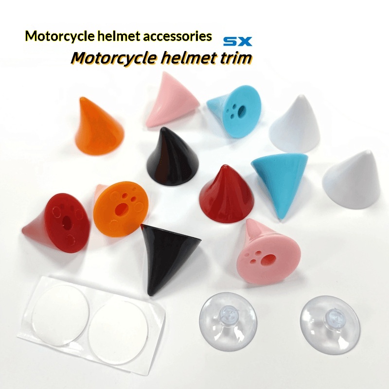 Motorcycle Helmet Decoration Devilish Little Horns